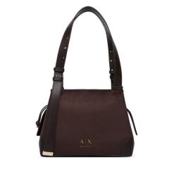 Torebka Armani Exchange. Brązowe torebki do ręki damskie Armani Exchange, bez wzorów, klasyczne, bez dodatków. Za 679.99 zł.