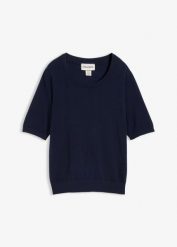 Cienki sweter. Czerwone swetry damskie bonprix, bez wzorów, bez kołnierzyka, bez ramiączek, bez kaptura. Za 79.99 zł.