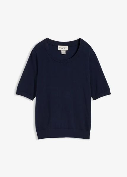 Cienki sweter. Czerwone swetry damskie bonprix, bez wzorów, bez kołnierzyka, bez ramiączek, bez kaptura. Za 72.99 zł.