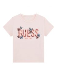 Guess T-Shirt J6RI34 K6YW4 Różowy Regular Fit. Czerwone t-shirty i topy dla dziewczynek Guess, z aplikacjami, z bawełny, bez ramiączek. Za 129.99 zł.
