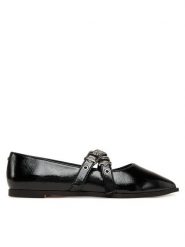 Buffalo Baleriny Marly Cross 1621026 Czarny. Czarne baleriny damskie Buffalo, bez wzorów, ze skóry, bez obcasa. Za 249.99 zł.