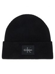 Calvin Klein Czapka Monologo LV04D8096G Czarny. Czarne rękawiczki damskie Calvin Klein, na zimę, bez wzorów, z wiskozy. Za 169.99 zł.
