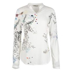 Desigual Bluzka Damska Words L Biała. Bluzki damskie Desigual. W wyprzedaży za 277.00 zł.