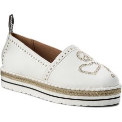 Espadryle LOVE MOSCHINO - JA10233G05JA0100 Bianco. Białe espadryle damskie Love Moschino, z materiału. W wyprzedaży za 359.00 zł.