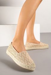 Beżowe Espadryle z Plecionym Sznurkiem Nimiorra. Brązowe espadryle damskie Renee, na lato, bez wzorów, klasyczne, bez obcasa, na płaskiej podeszwie, bez zapięcia. Za 59.99 zł.
