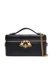Tory Burch Torebka Charlie Quilted East-West 186036 Czarny. Czarne torebki do ręki damskie Tory Burch, bez wzorów, ze skóry, wizytowe, bez dodatków. Za 2,419.00 zł.