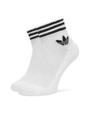 Adidas Skarpety długie 3-Stripes JV7435 Biały. Białe skarpety damskie Adidas, bez wzorów, z bawełny. Za 49.99 zł.