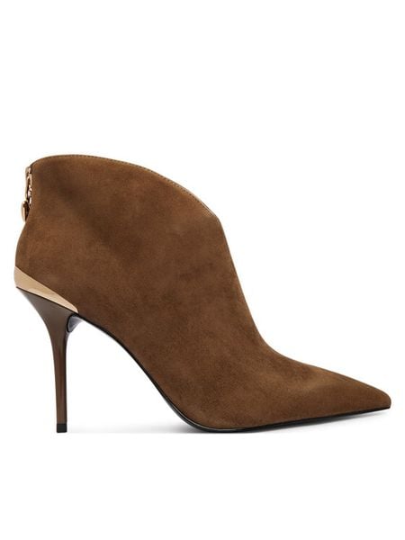 LOVE MOSCHINO Botki JA21069G1PJA0218 Beżowy. Brązowe botki damskie Love Moschino, bez obcasa, na szpilce, bez zapięcia. Za 1,339.00 zł.