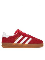 Adidas Sneakersy Gazelle Indoor IH9136 Czerwony. Czerwone buty sportowe dziewczęce Adidas, bez wzorów, ze skóry, bez zapięcia. Za 299.99 zł.