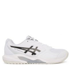 Buty do tenisa Asics. Białe buty sportowe męskie Asics, bez zapięcia, tenisowe. Za 309.99 zł.