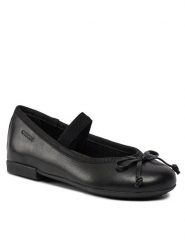 Geox Baleriny J Plie' B J3455B 00043 C9997 M Czarny. Czarne baleriny dziewczęce Geox, bez wzorów, ze skóry, bez zapięcia. Za 159.99 zł.