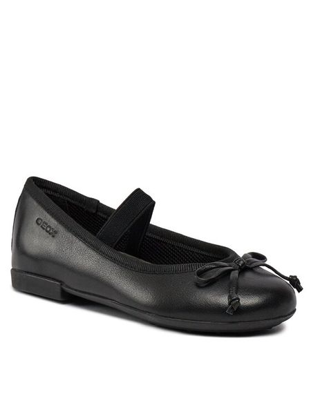 Geox Baleriny J Plie' B J3455B 00043 C9997 M Czarny. Czarne baleriny dziewczęce Geox, bez wzorów, ze skóry, bez zapięcia. Za 139.99 zł.