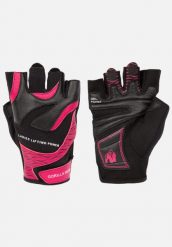 WoMęskie Rękawiczki do ćwiczeń 2.0 - Czarny/Różowy. Czarne rękawiczki damskie GORILLA WEAR, bez wzorów, z elastanu. Za 183.00 zł.