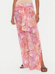 Guess Spodnie materiałowe E5GB01 WH4T2 Koralowy Regular Fit. Pomarańczowe spodnie materiałowe damskie Guess, m, z aplikacjami, z materiału. Za 389.99 zł.