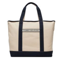 Torebka Tommy Hilfiger. Czarne torebki do ręki damskie Tommy Hilfiger, bez wzorów, klasyczne, bez dodatków. Za 449.99 zł.