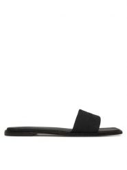 Calvin Klein Klapki Flat Slide - He HW0HW02378 Czarny. Czarne klapki damskie Calvin Klein, bez wzorów, z materiału, bez obcasa. Za 239.99 zł.