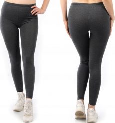 Legginsy damskie długie Polskie Getry Bawełniane Grafitowe 6XL. Szare legginsy damskie LAEMI, xl, bez wzorów, z bawełny. Za 39.99 zł.