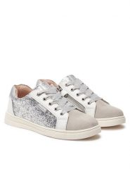 Mayoral Sneakersy 48.494 Srebrny. Szare buty sportowe dziewczęce Mayoral, bez wzorów, ze skóry, bez zapięcia. Za 169.99 zł.