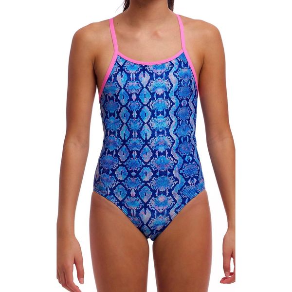 Strój kąpielowy jednoczęściowy FUNKITA Blue Viper - dziewczęcy. Niebieskie stroje kąpielowe dla dziewczynek FUNKITA, bez wzorów. Za 209.00 zł.