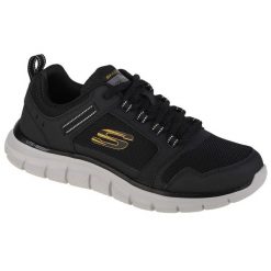 Buty sportowe Sneakersy męskie, Skechers Track-Knockhill. Czarne buty sportowe męskie Skechers, z materiału, bez zapięcia, trekkingowe. Za 299.99 zł.