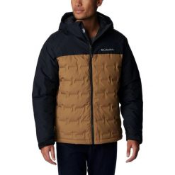 Kurtka puchowa męska Columbia Grand Trek II Down Hooded. Brązowe bluzy męskie Columbia, na zimę, m, bez wzorów, z puchu, sportowe, bez kaptura. Za 1,399.00 zł.