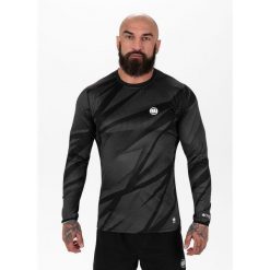 Longsleeve męski Pitbull Mesh Performance Pro plus Net Camo II. Szare bluzki z długim rękawem męskie PITBULL, m, bez wzorów, z meshu, bez kołnierzyka. Za 139.00 zł.