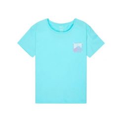 Koszulka z krótkim rękawem dla Dziewczynki LILYREGULAR NIGHT VINTAGE. Niebieskie t-shirty i topy dla dziewczynek Roxy, bez wzorów, z bawełny, bez ramiączek. Za 74.99 zł.