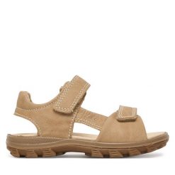 Sandały Primigi. Brązowe sandały chłopięce Primigi, bez zapięcia. Za 209.99 zł.