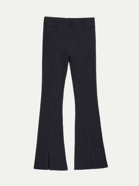 Original Marines Legginsy DFP5084YF Czarny Flare Fit. Czarne legginsy dla dziewczynek Original Marines, bez wzorów, z bawełny. Za 49.99 zł.