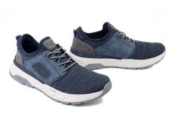 RIEKER 06150-14 blue, półbuty męskie. Niebieskie półbuty na co dzień męskie Rieker, bez zapięcia. Za 399.90 zł.