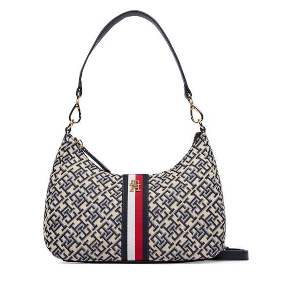Torebka Tommy Hilfiger. Niebieskie torebki do ręki damskie Tommy Hilfiger, bez wzorów, klasyczne, bez dodatków. Za 529.99 zł.