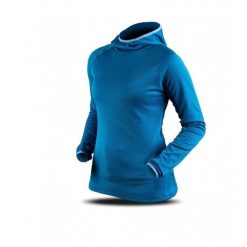 Bluza Trimm VERONA. Niebieskie bluzy damskie TRIMM, bez wzorów, z dzianiny, z kapturem, narciarskie. W wyprzedaży za 90.44 zł.