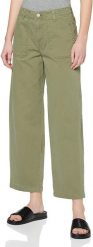 SPODNIE DAMSKIE LEE WIDE LEG LICHEN GREEN L31ULD82 112107306. Zielone spodnie materiałowe damskie Lee, l, bez wzorów, z materiału. Za 189.99 zł.