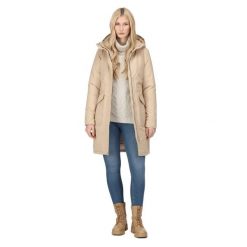 Kurtka Parka Ocieplana Przeciwdeszczowa Damska Romine. Brązowe parki damskie Regatta, m, bez wzorów, z materiału, eleganckie, z kapturem. Za 136.99 zł.