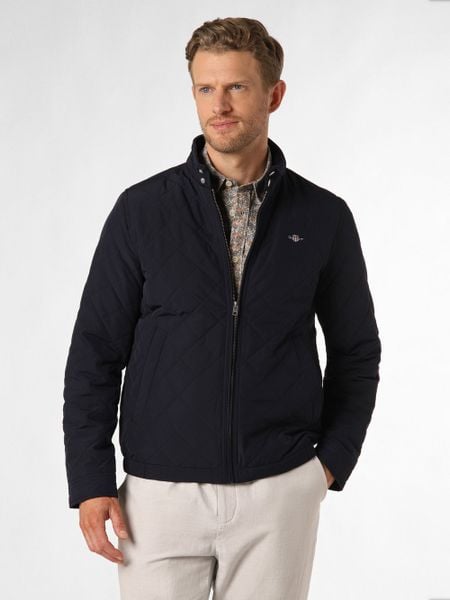 Gant Kurtka Mężczyźni niebieski, L. Niebieskie kurtki męskie GANT, l, bez wzorów, eleganckie, bez kaptura. Za 849.95 zł.