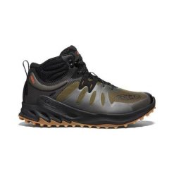 Keen Buty turystyczne męskie ZIONIC MID WP DARK OLIVE/SCARLET IBIS r.46. Zielone trekkingi męskie Keen, trekkingowe. Za 398.90 zł.