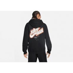 Bluza męska nike air jordan jumpman fleece full-zip hoodie black. Czarne bluzy męskie Nike, m, bez wzorów, bez kaptura, do biegania. Za 349.00 zł.