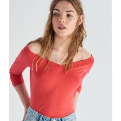 Bluzka z odkrytymi ramionami - Pomarańczo. Bluzki damskie marki Sinsay. Za 19.99 zł.