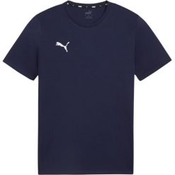 Koszulka męska Puma Team Goal Casuals Tee. Niebieskie koszulki sportowe męskie Puma, m, bez wzorów, bez kołnierzyka, bez ramiączek, do piłki nożnej. Za 108.65 zł.