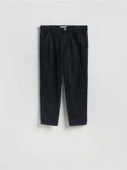 Jeansy carrot fit - czarny. Czarne jeansy męskie Reserved. Za 149.99 zł.