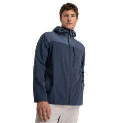 Męska przeciwdeszczowa kurtka trekkingowa Siroko Ventra Blue. Niebieskie kurtki sportowe męskie SIROKO, na zimę, m, bez wzorów, z materiału, trekkingowe. Za 240.00 zł.