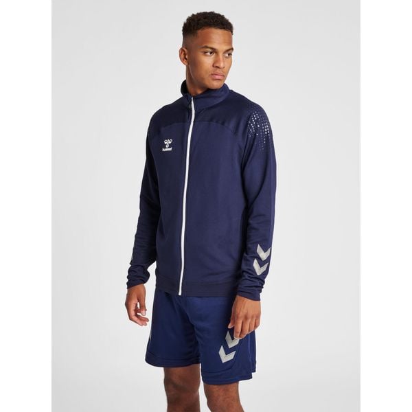 Kurtka błyskawiczna Hummel hmlLEAD poly. Niebieskie kurtki męskie Hummel, m, bez wzorów, z polaru, na fitness i siłownię. Za 183.90 zł.