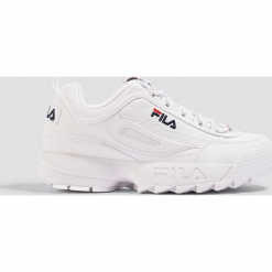 FILA Buty sportowe Disruptor Low Wmn - White. Białe obuwie sportowe damskie Fila, z materiału. Za 485.95 zł.