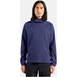 Bluza z kapturem Odlo Mid layer hoody CUBIC. Szare bluzy męskie Odlo, l, bez wzorów, z materiału, z kapturem. Za 319.99 zł.