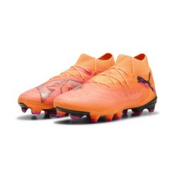 Damskie buty piłkarskie FUTURE 8 PRO FG/AG PUMA. Brązowe obuwie sportowe damskie Puma, bez wzorów, do piłki nożnej. Za 619.00 zł.
