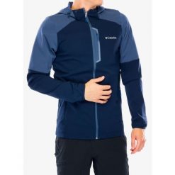 Kurtka softshell męska Columbia Columbia Tech Softshell Hoodie. Niebieskie kurtki męskie Columbia, m, bez wzorów, z softshellu, trekkingowe. Za 307.99 zł.