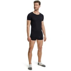 Koszulka Falke Ultralight Cool. Czarne koszulki sportowe męskie Falke, m, bez wzorów, z dzianiny, bez kołnierzyka, bez ramiączek, na fitness i siłownię. Za 277.00 zł.