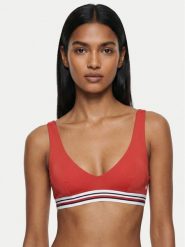 Tommy Hilfiger Góra od bikini Scoop UW0UW06351 Czerwony. Czerwone bikini damskie Tommy Hilfiger, l, bez wzorów. Za 209.99 zł.