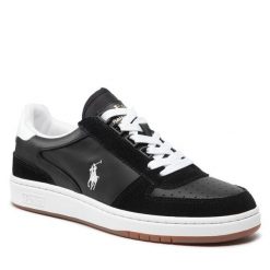 Sneakersy Polo Ralph Lauren. Niebieskie trampki i tenisówki chłopięce Polo Ralph Lauren, bez wzorów, bez zapięcia. Za 209.99 zł.