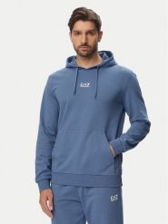 EA7 Emporio Armani Bluza 8NPM32 PJVRZ UB064 Niebieski Regular Fit. Niebieskie bluzy męskie EA7 Emporio Armani, l, bez wzorów, z bawełny, bez kaptura. Za 459.99 zł.
